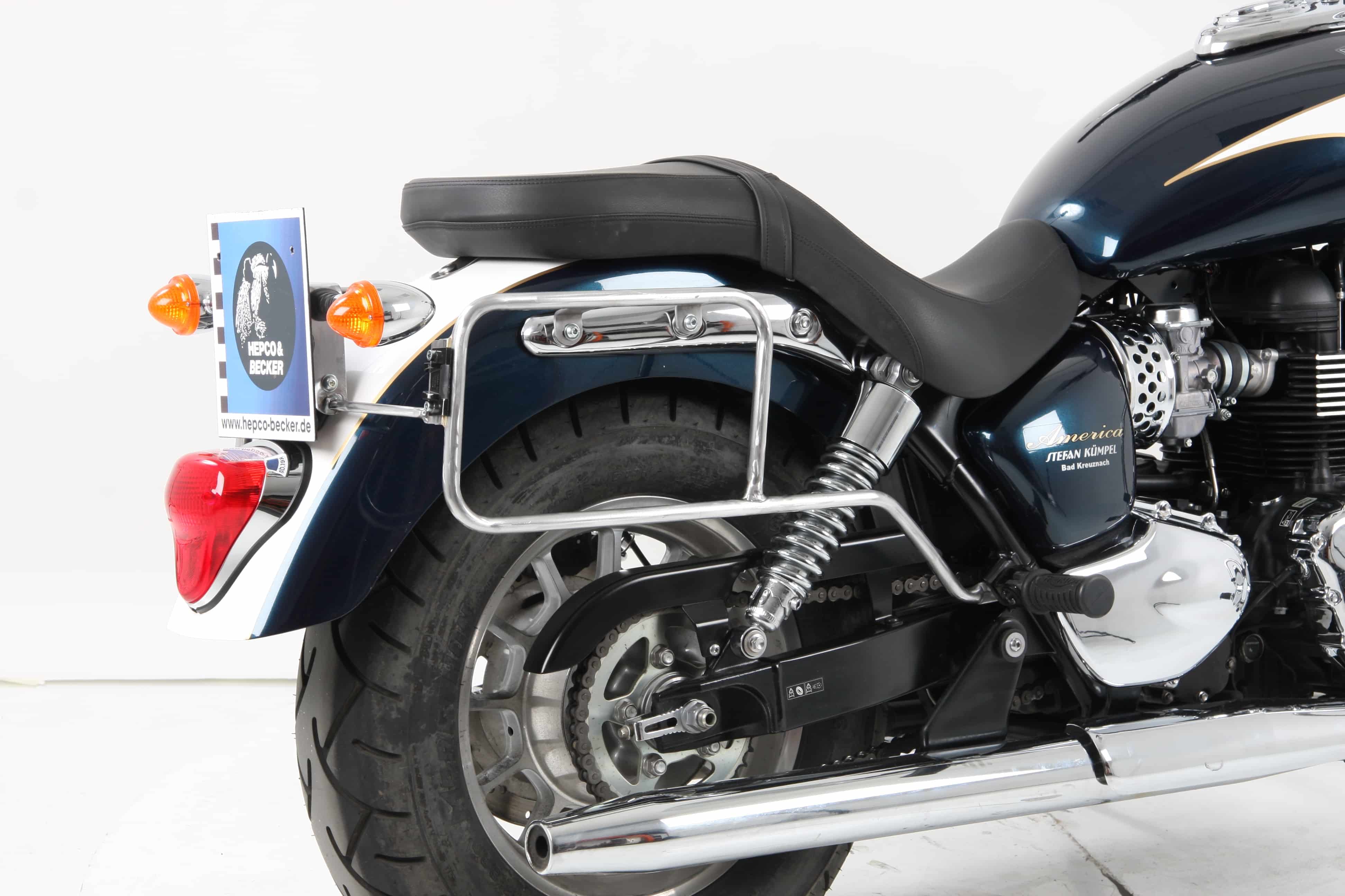 Sidecarrier permanent mounted chrome for Triumph Bonneville Speedmaster (2011-2017)