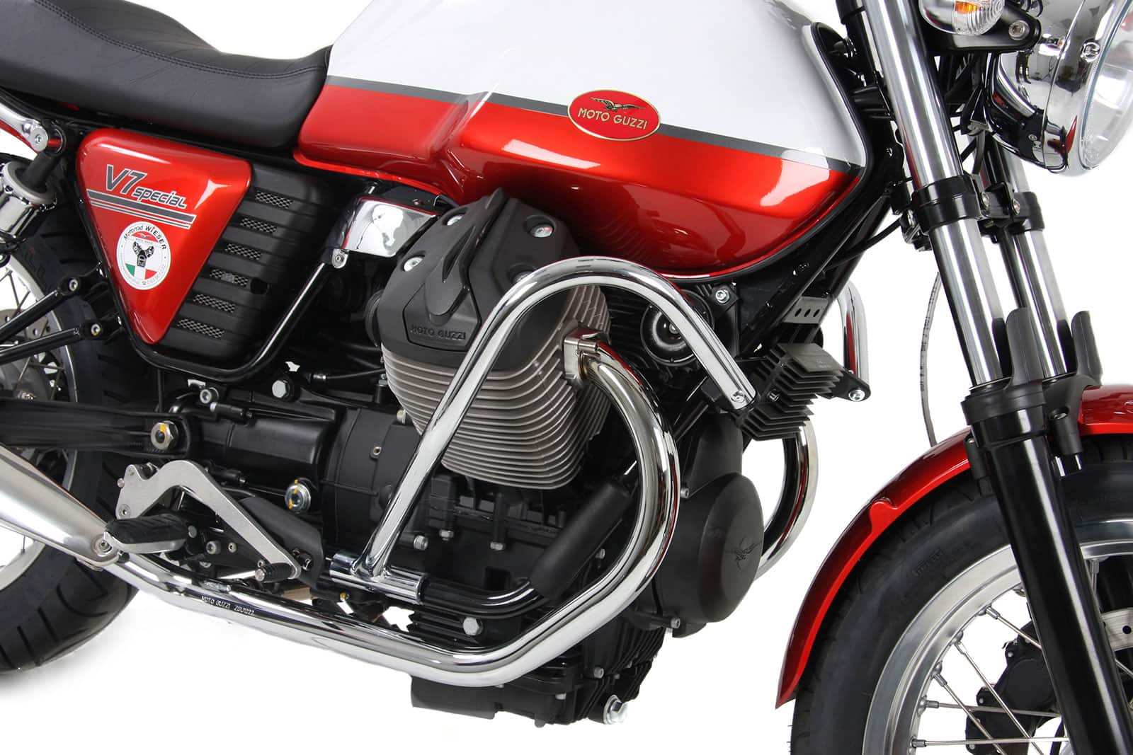 Engine protection bar chrome for Moto Guzzi V 7 Classic/Café Classic/Special (2008-2014)