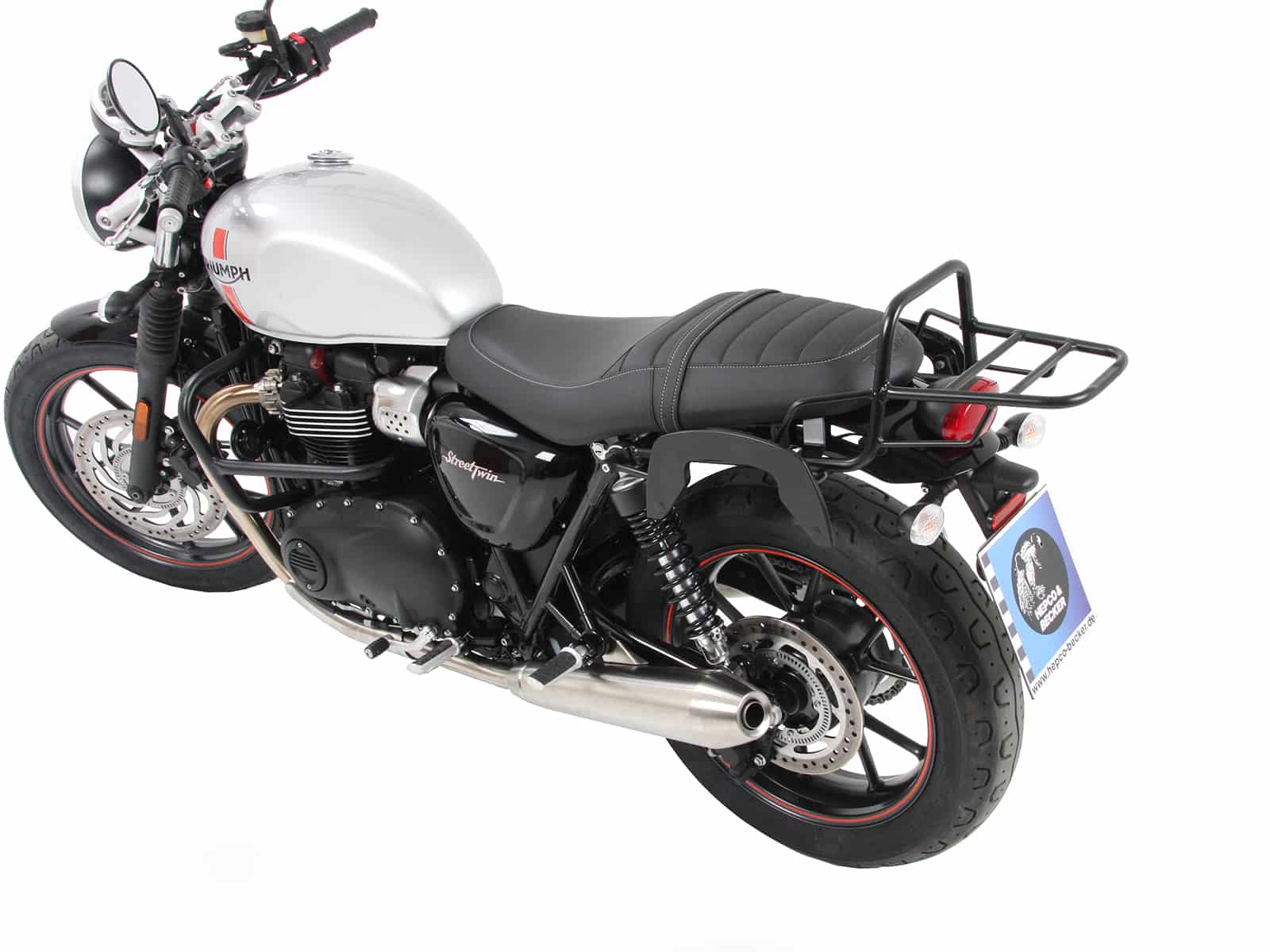 C-Bow sidecarrier black for Triumph Street Twin (2016-2022) / Speed Twin 900 (2022-)