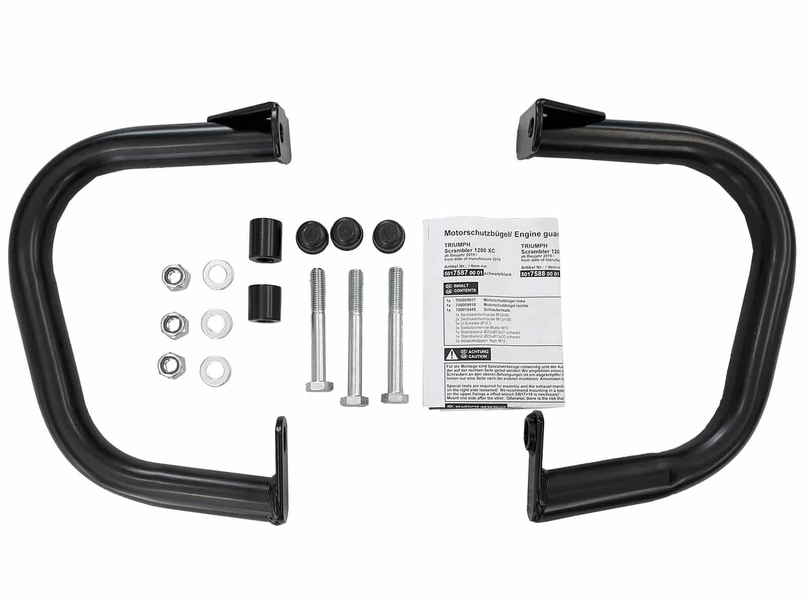 Engine protection bar black for Triumph Scrambler 1200 XE (2019-2023)