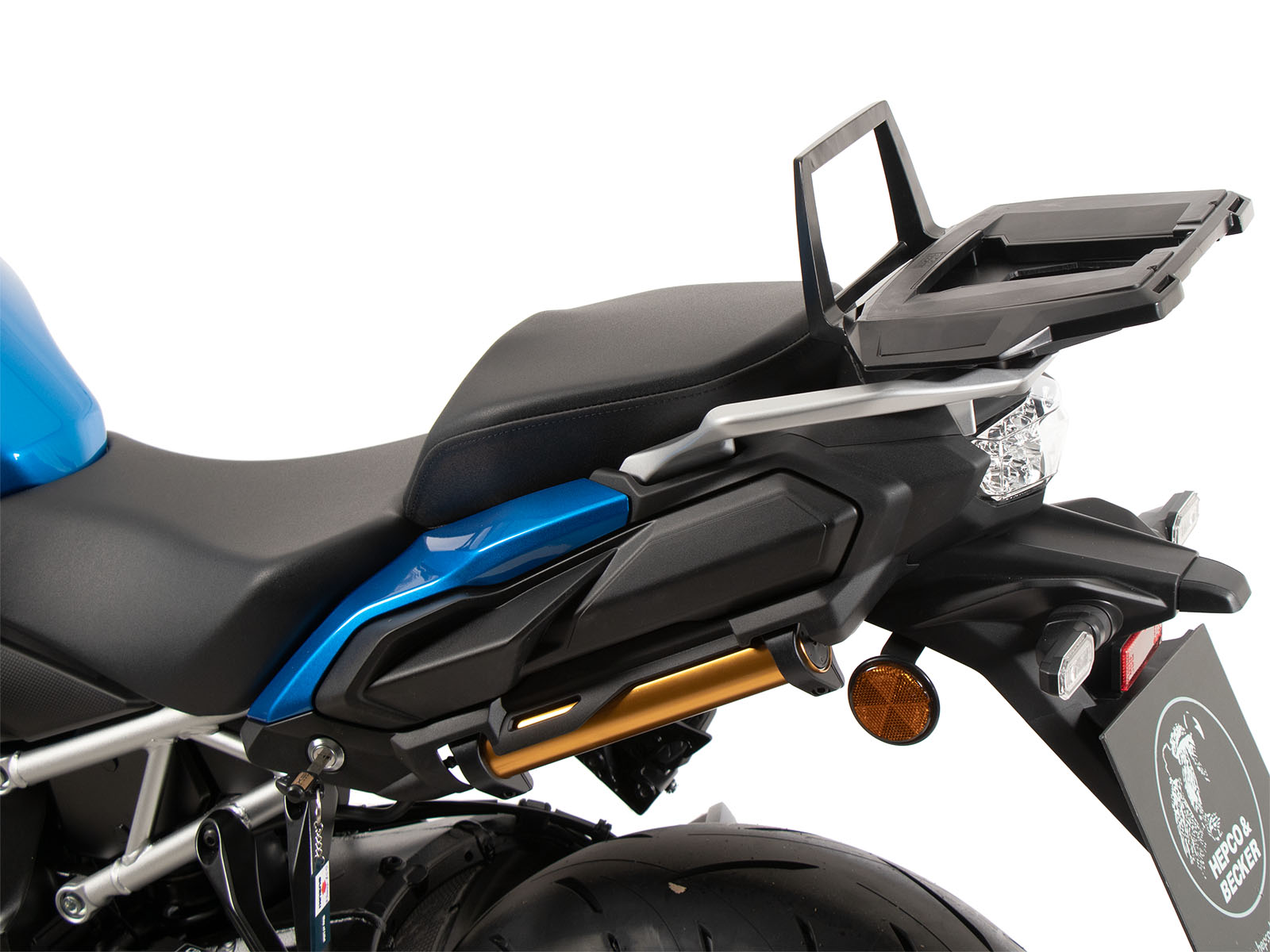 Alurack top case carrier black for combination with original rear rack for Suzuki GSX-S 1000 GX (2024-)