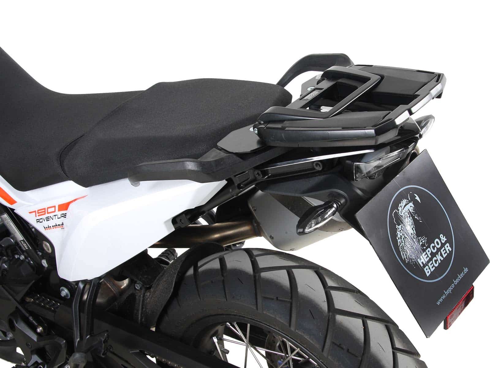 Easyrack topcasecarrier black for combination with original rear rack for KTM 890 Adventure / R / Rally (2021-2022)