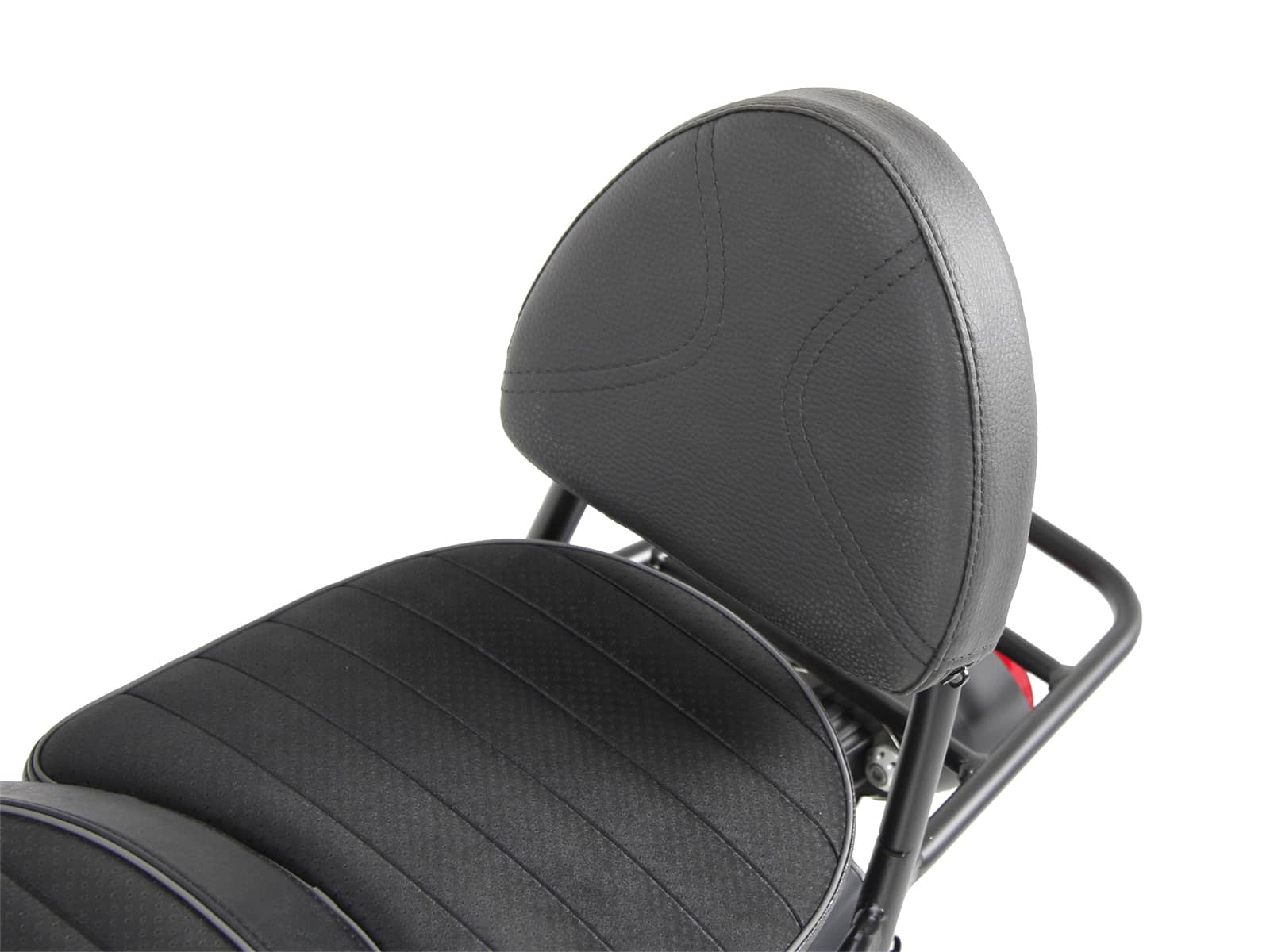 Sissybar with rearrack black for Moto Guzzi V 9 Roamer (long seat)(2017-)