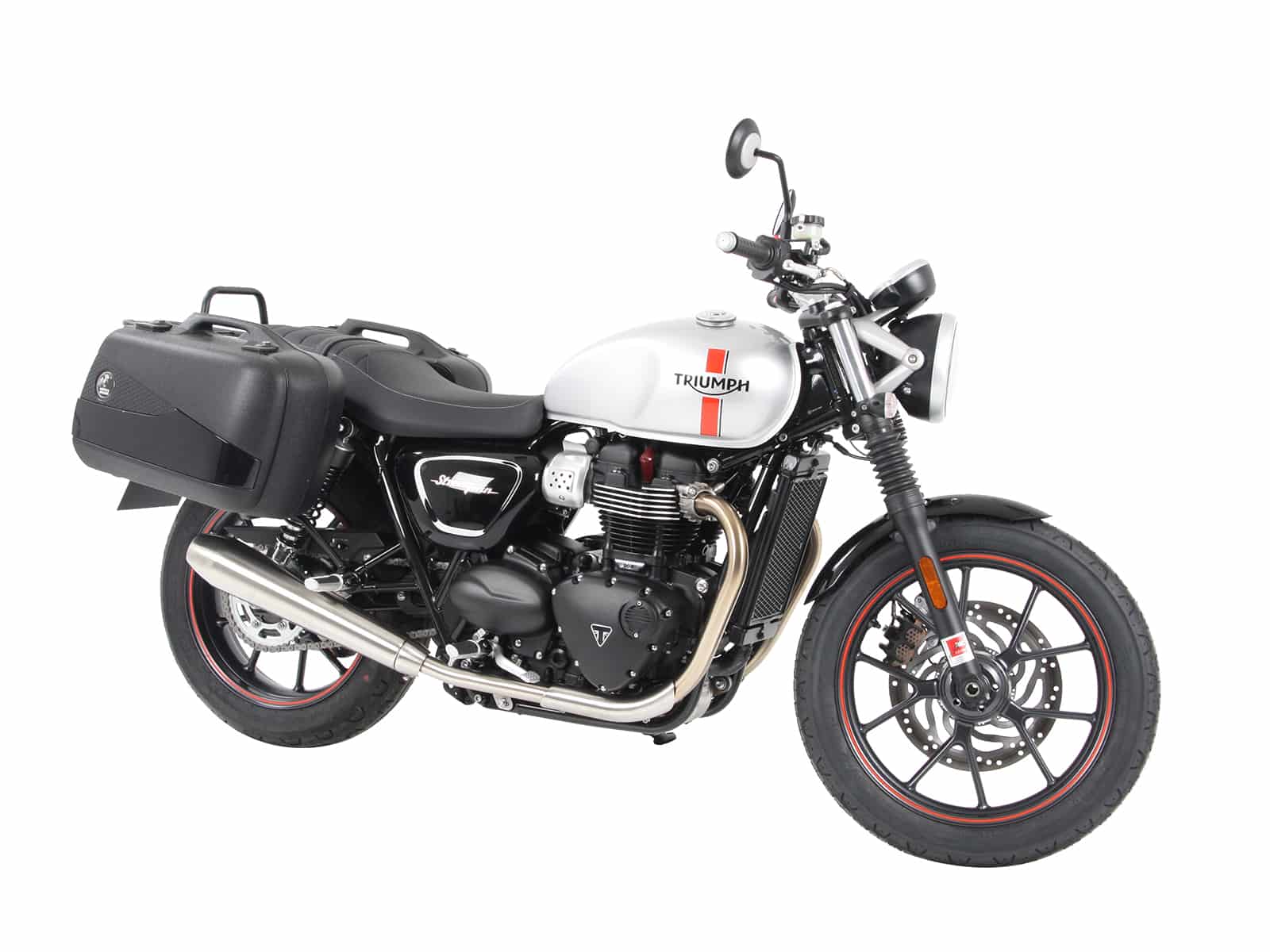 Sidecarrier permanent mounted black for Triumph Street Twin (2016-2022) / Speed Twin 900 (2022-)