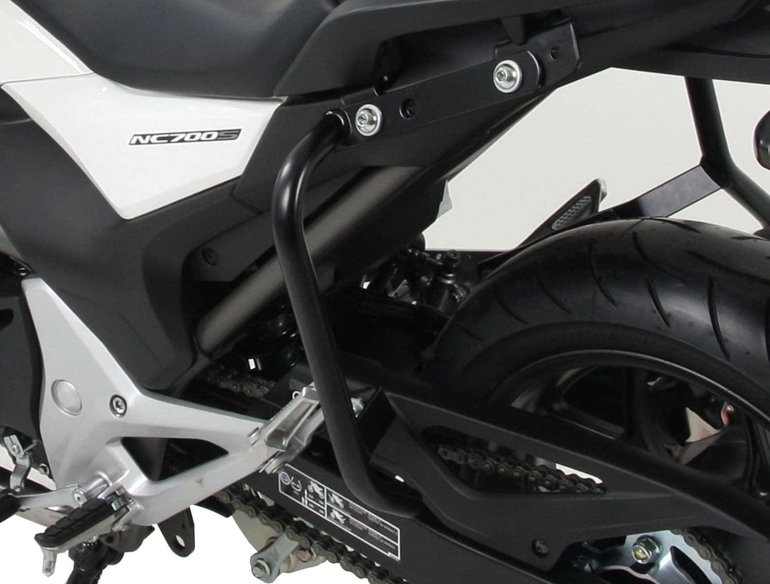 Rear protection bar Lock-it - black for Honda NC 700 S (2012-2013)/750 S/DCT (2014-)