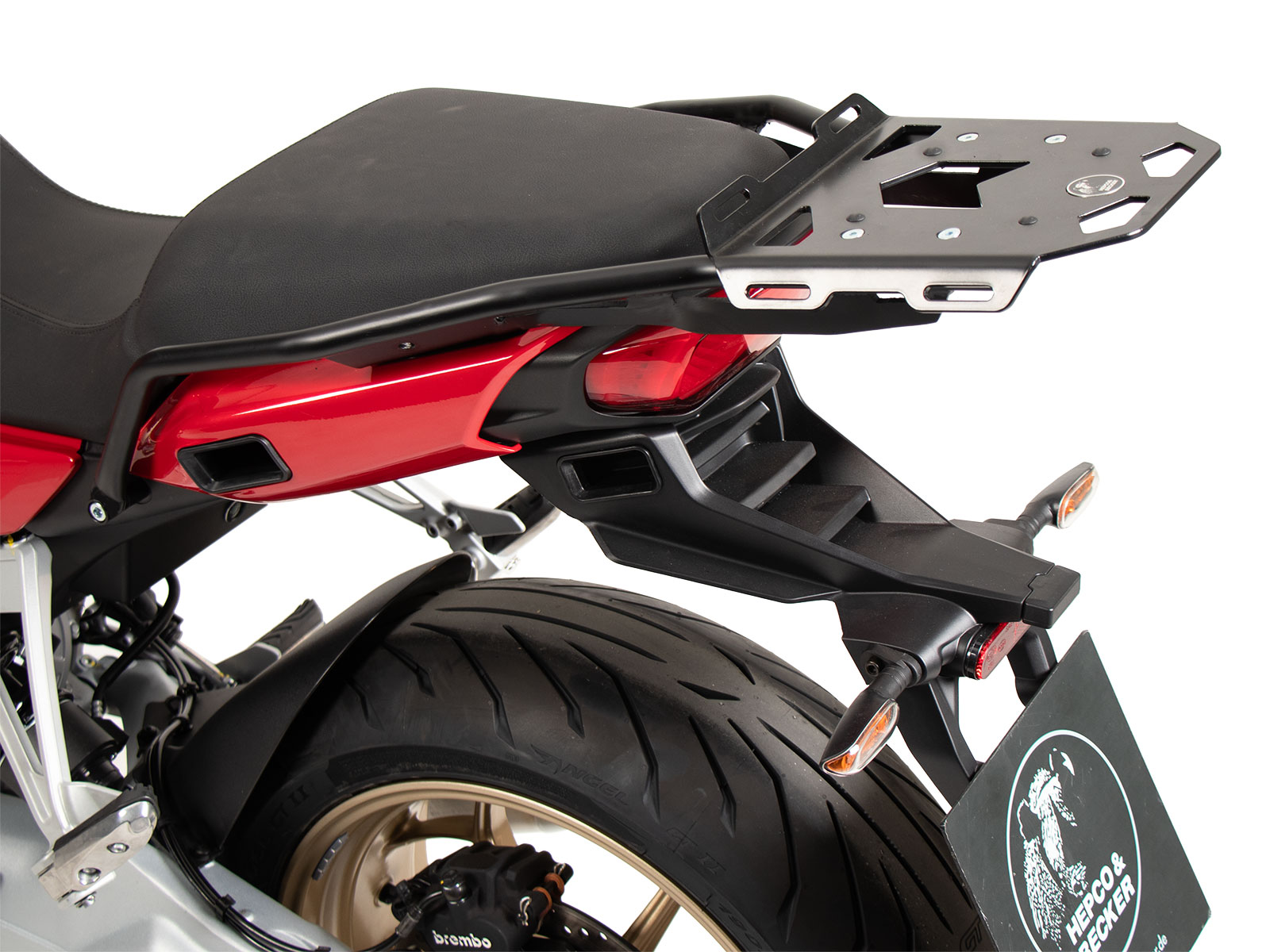 Minirack soft luggage rear rack for Moto Guzzi V100 Mandello / S (2022-)