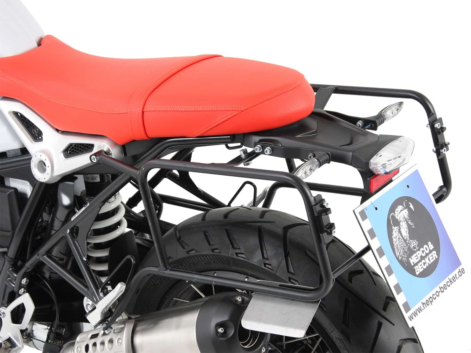 Sidecarrier permanent mounted black for BMW RnineT Urban G/S (2017-2023) (Not for model "40 Years Edition")