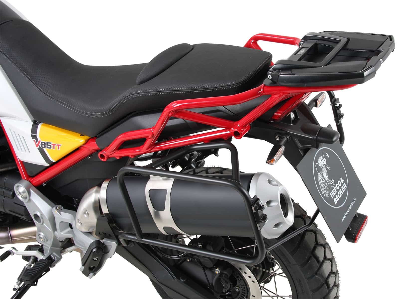 Sidecarrier permanent mounted black for Moto Guzzi V85 TT (2019-2023)