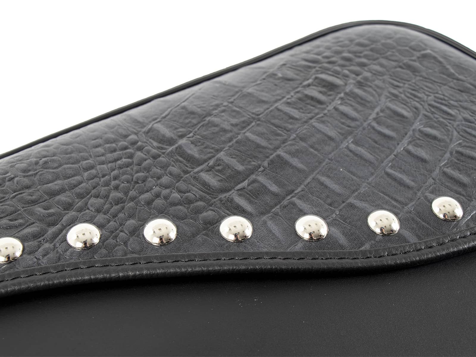 Leather single bag Ivory black left for C-Bow holder