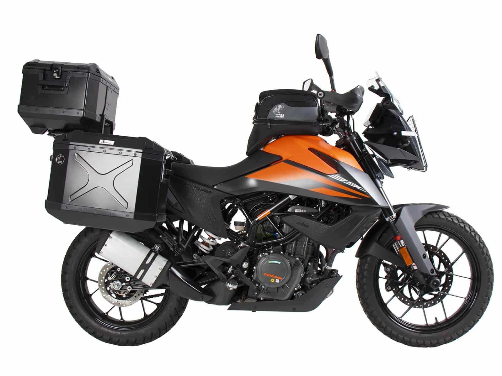 Sidecarrier permanent mounted black for KTM 390 Adventure (2020-)