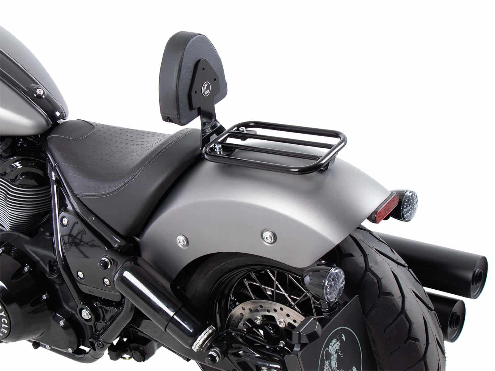 Solorack with backrest black for Indian Chief Dark Horse / Chief Bobber Dark Horse (2022-)