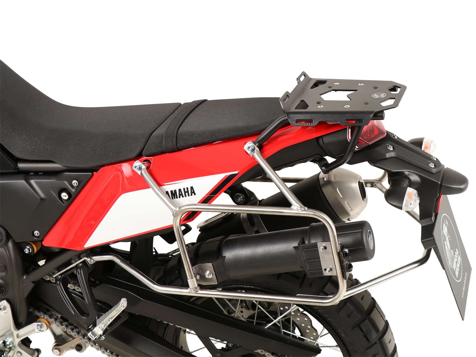 Sidecarrier Cutout stainless steel incl. Xplorer sideboxes silver for Yamaha Ténéré 700 / Rally (2019-)