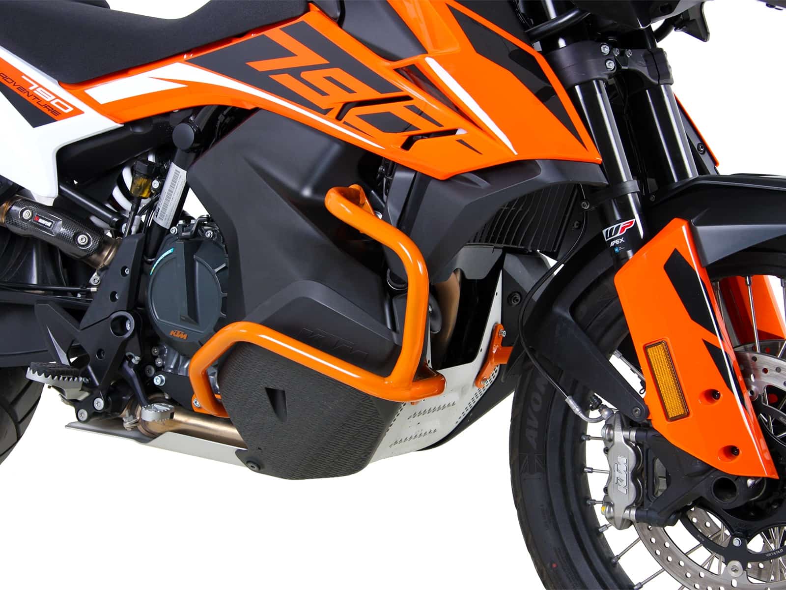 Engine protection bar orange for KTM 890 Adventure / R / Rally (2023-)