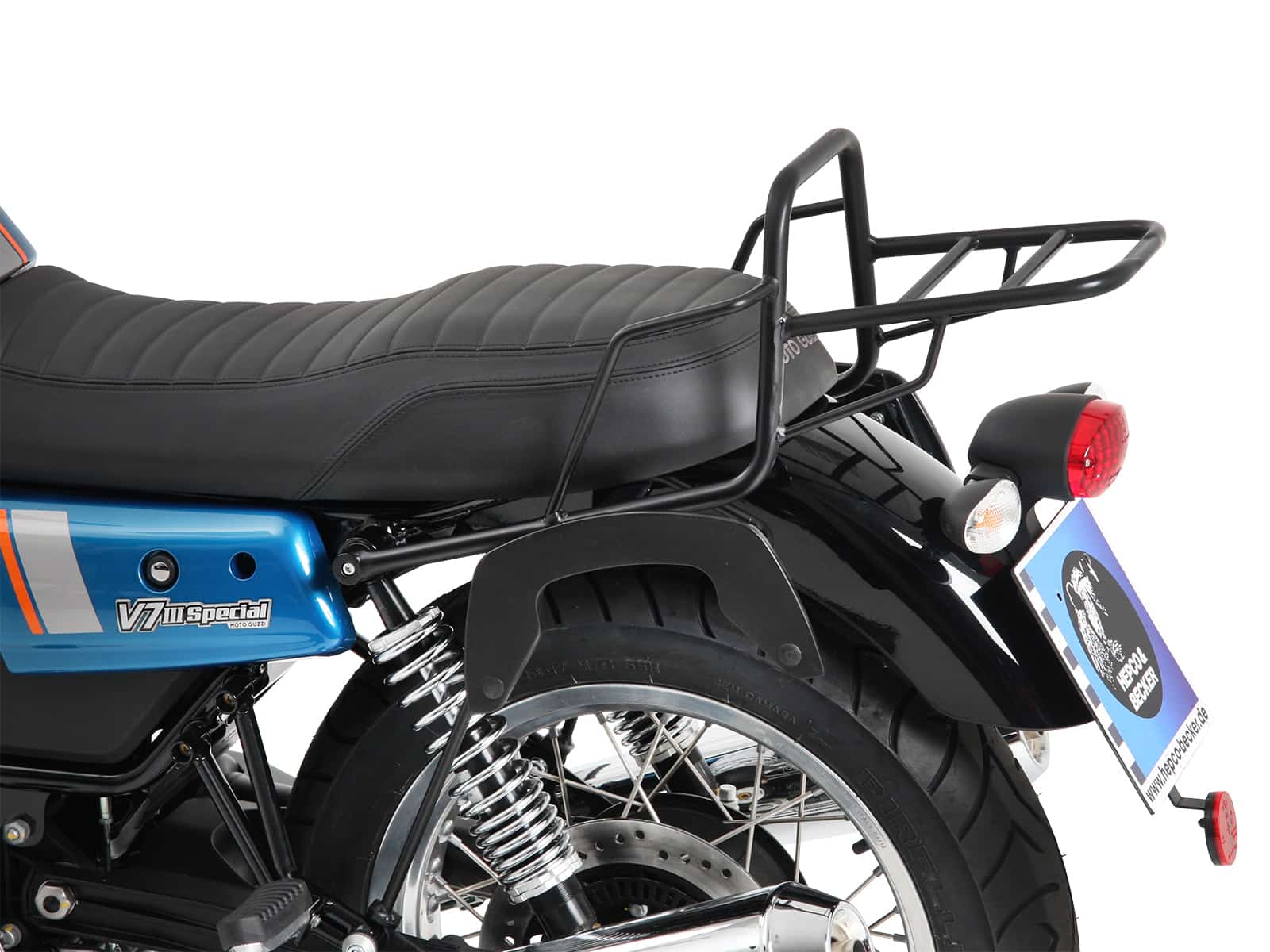 C-Bow sidecarrier chrome for Moto Guzzi V7 III (Carbon