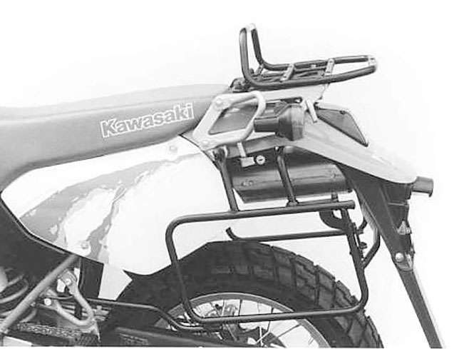 Sidecarrier permanent mounted black for Kawasaki KLX 650 (1993-2001)