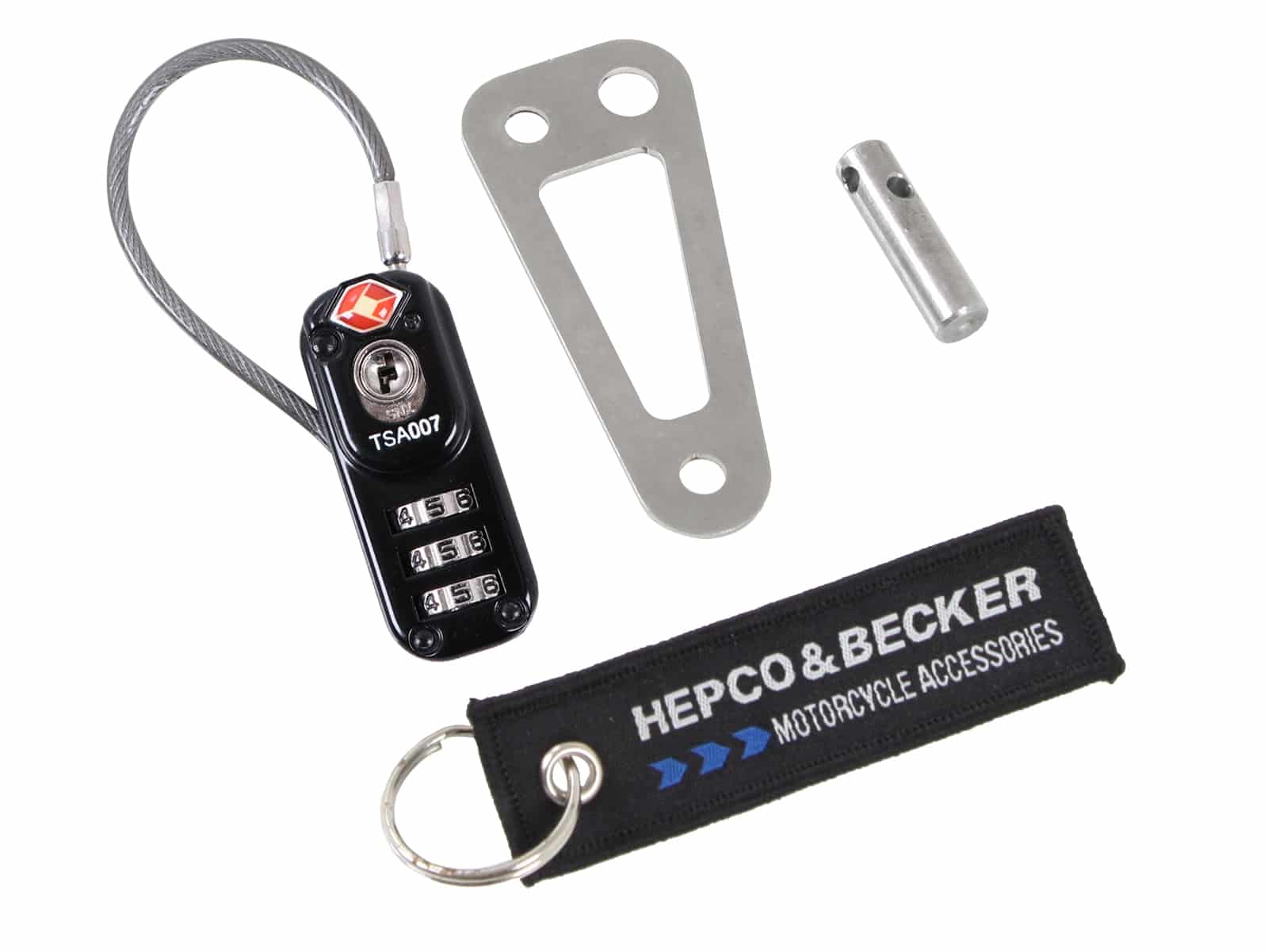 Anti-theft device for tank bags and rear bags Lock-it and Basic by Hepco&Becker