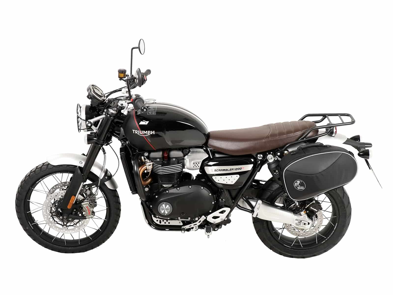 C-Bow sidecarrier only left side black for Triumph Scrambler 1200 XE (2019-2023)