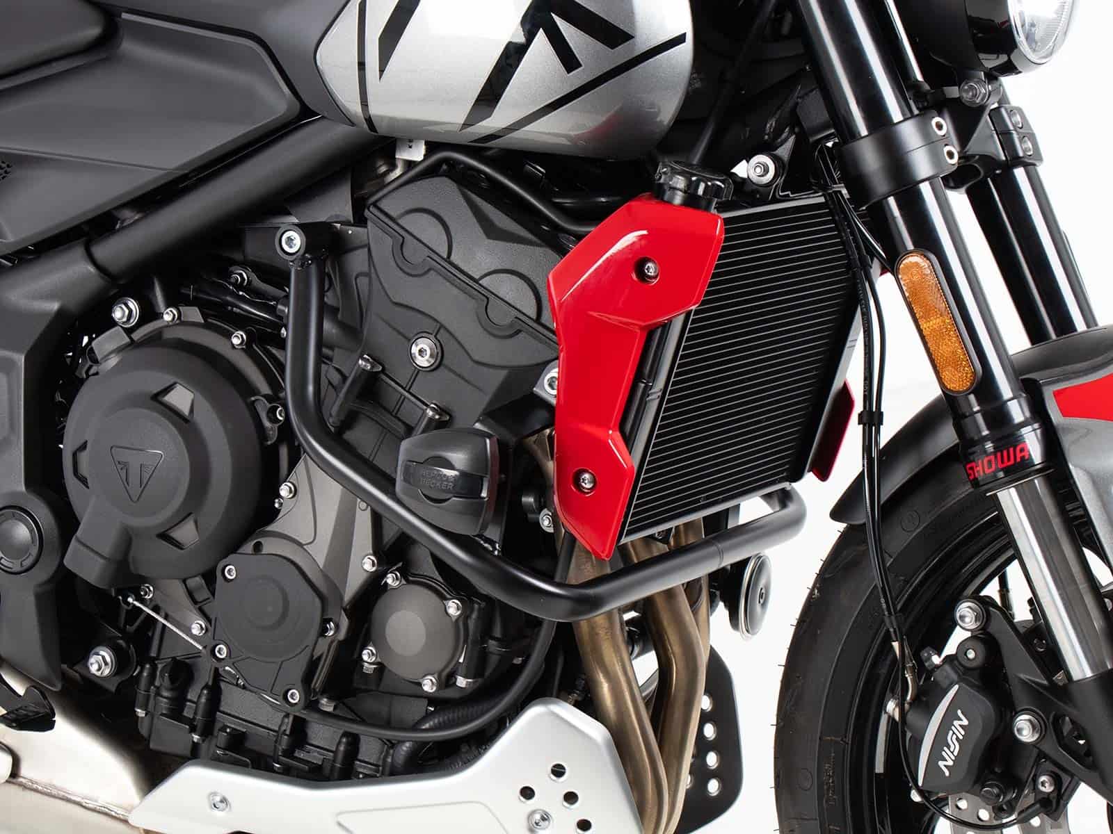 Engine protection bar black incl. protection pads for Triumph Trident 660 (2021-)