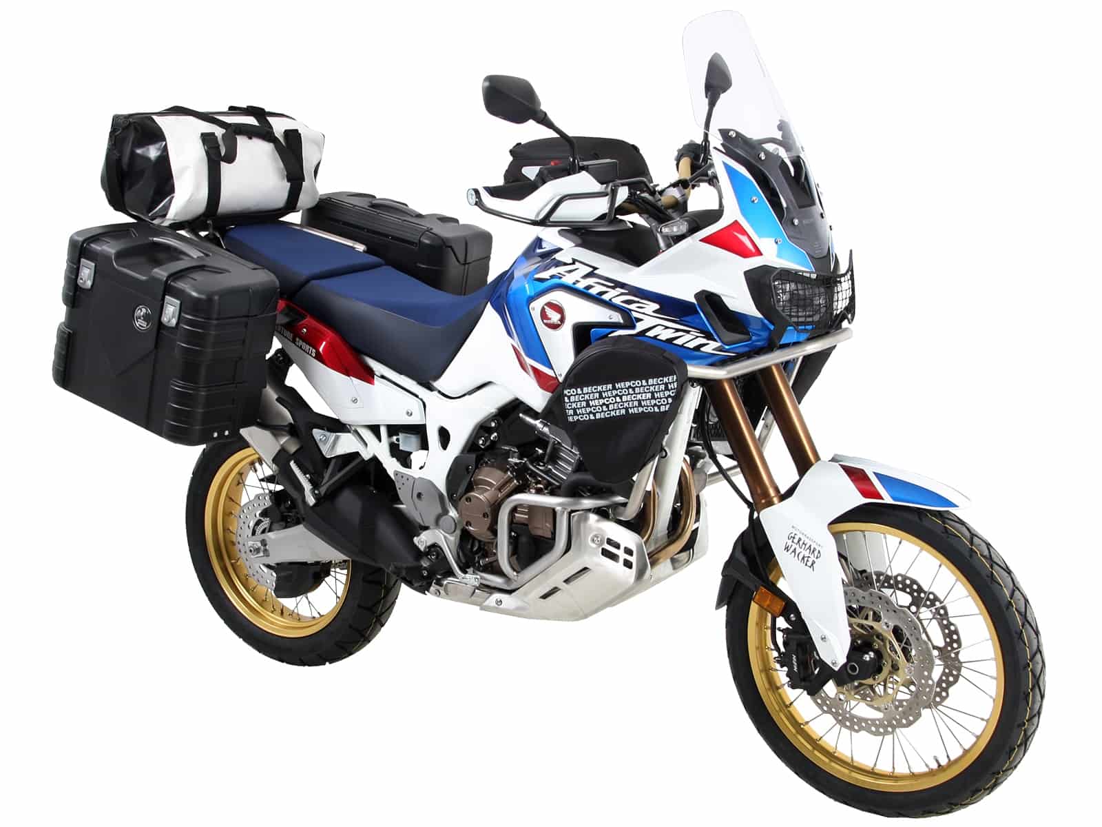 Sidecarrier permanent mounted black for Honda CRF1000L Africa Twin (2018-2019)