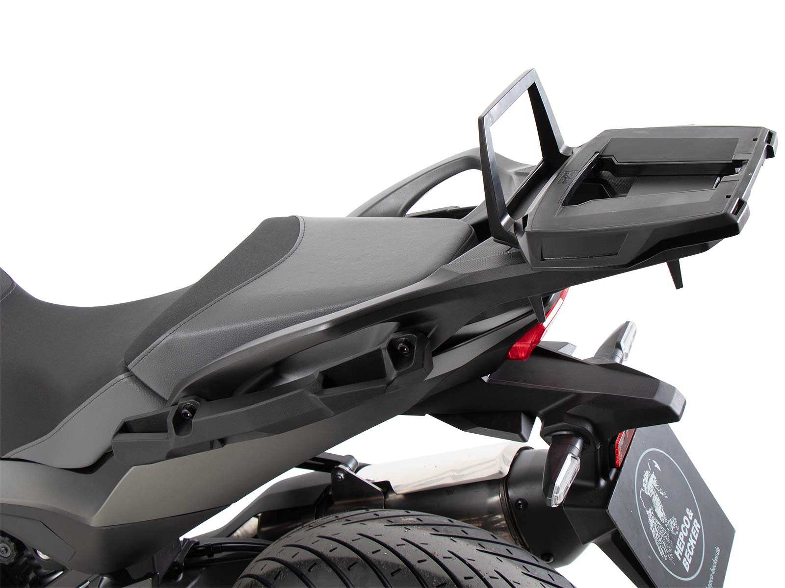 Alurack top case carrier black for combination with original rear rack for Honda NT 1100 (2022-)