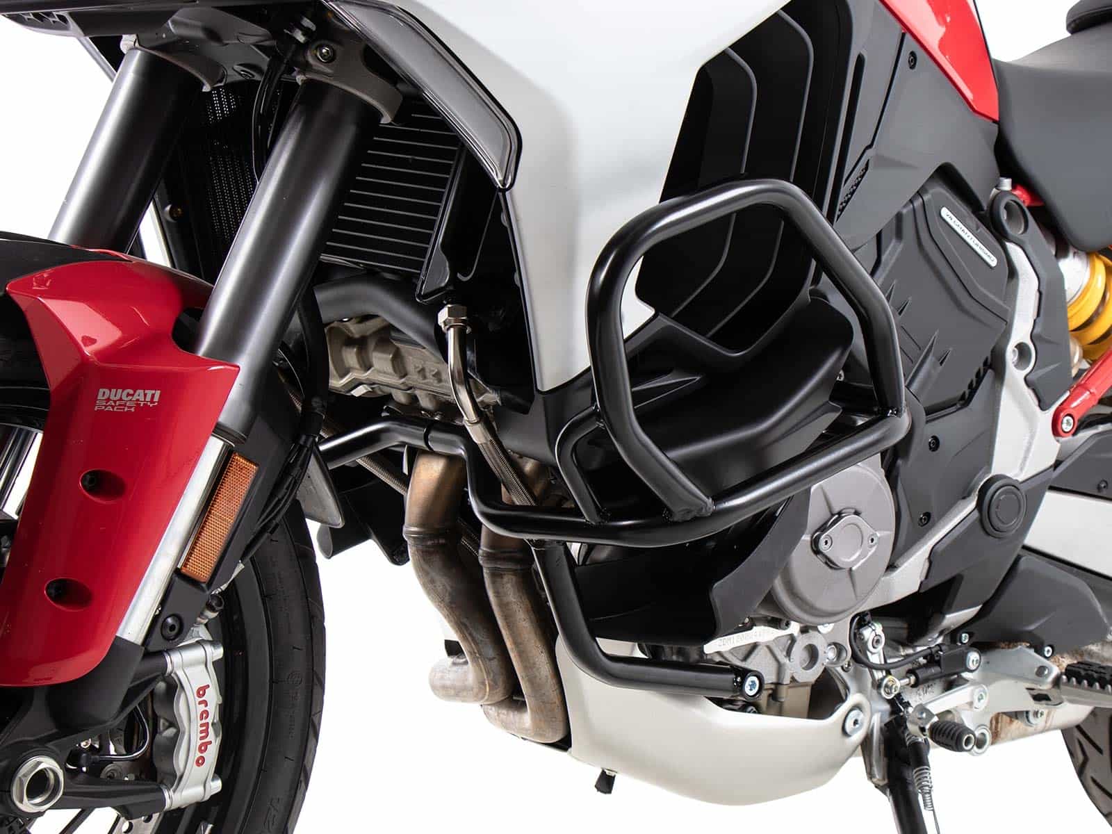 Engine protection bar black for Ducati Multistrada V4/S/S Sport/Pikes Peak (2021-)/Rally(2023-)