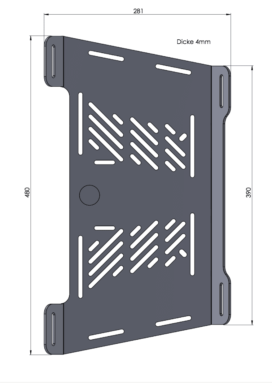 Modelspecific rear enlargement for Yamaha MT-09 Tracer ABS (2015-2017)