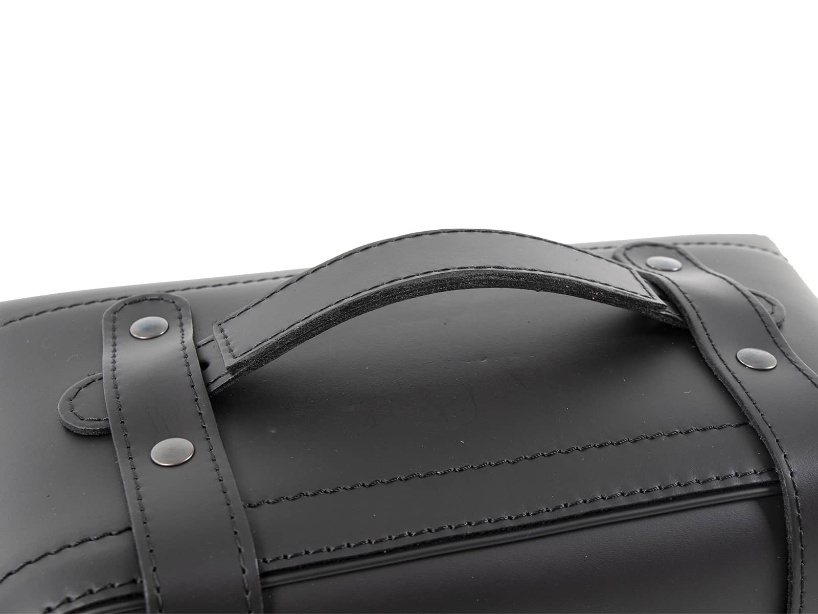 Leather single bag Rugged black left for C-Bow holder