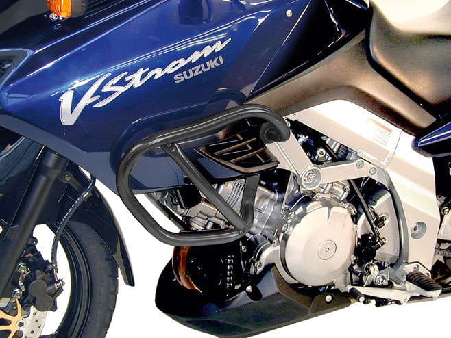Engine protection bar black for Suzuki DL 1000 V-Strom (2002-2007)