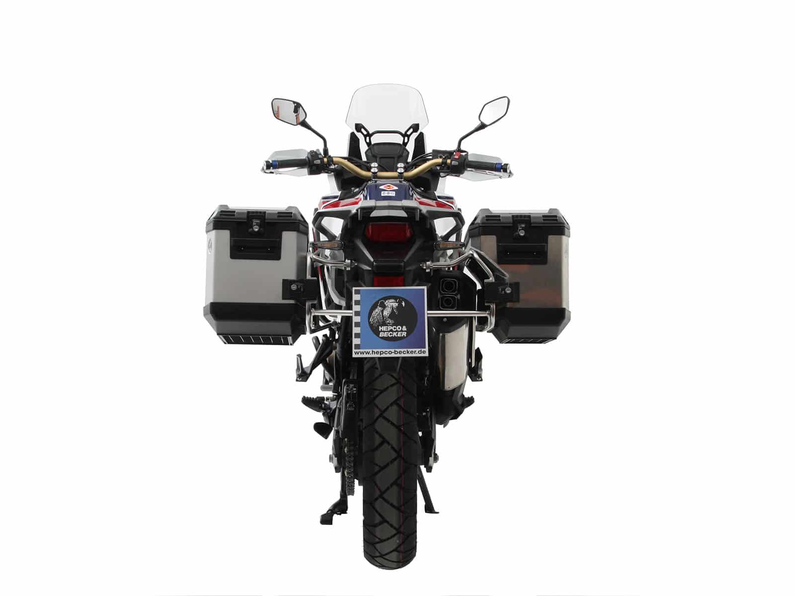 Sidecarrier Cutout stainless steel incl. Xplorer sideboxes silver for Honda CRF1000L Africa Twin (2016-2017)