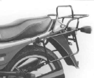 Complete carrier set (side- and topcase carrier) black for Kawasaki GPZ 305 (1983-1987)