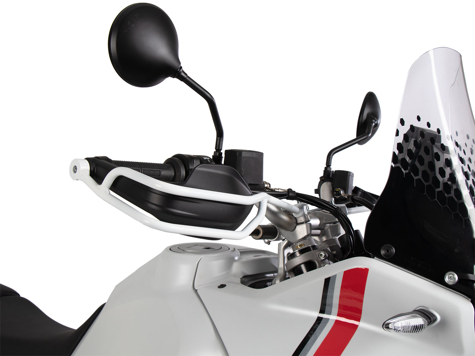 Handguard set white (left+right side) for Ducati DesertX (2022-)
