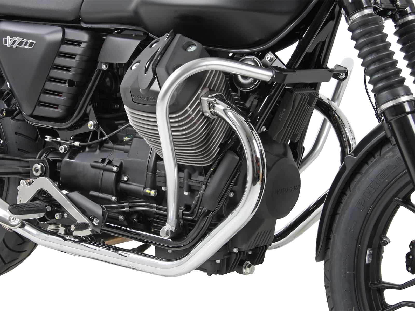 Engine protection bar chrome for Moto Guzzi V 7 II (2015-2016)