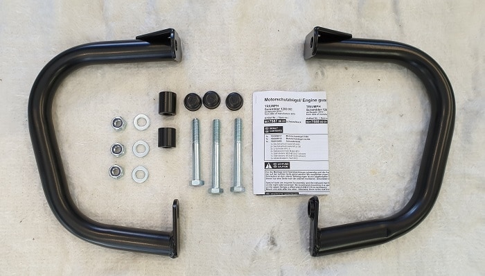 Engine protection bar black for Triumph Scrambler 1200 XC (2019-2023)