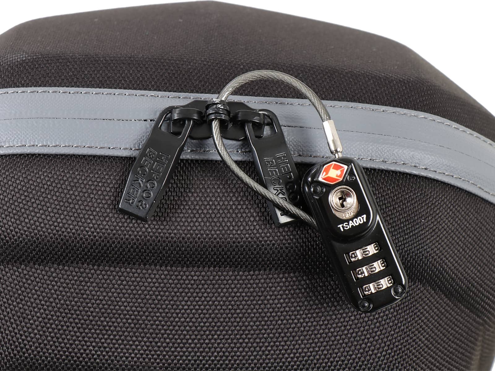 Anti-theft device for tank bags and rear bags Lock-it and Basic by Hepco&Becker