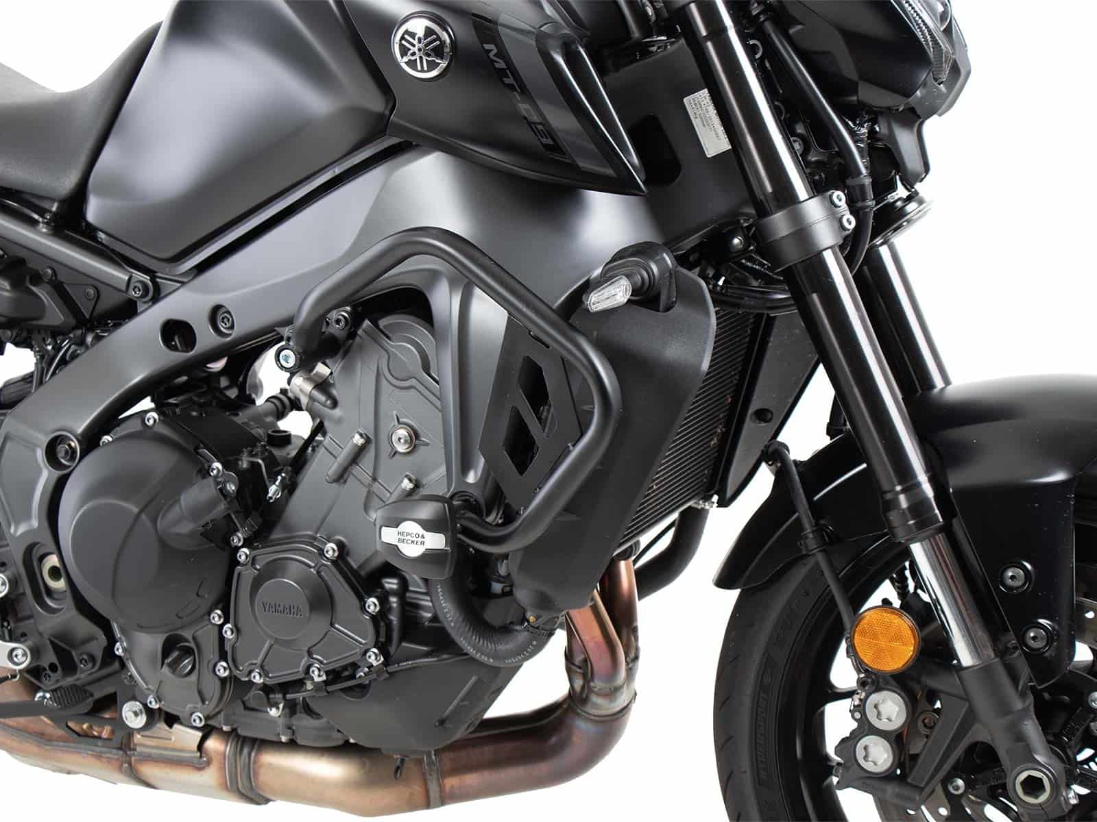 Engine protection bar black incl. protection pads for Yamaha MT-09/SP (2021-2023)