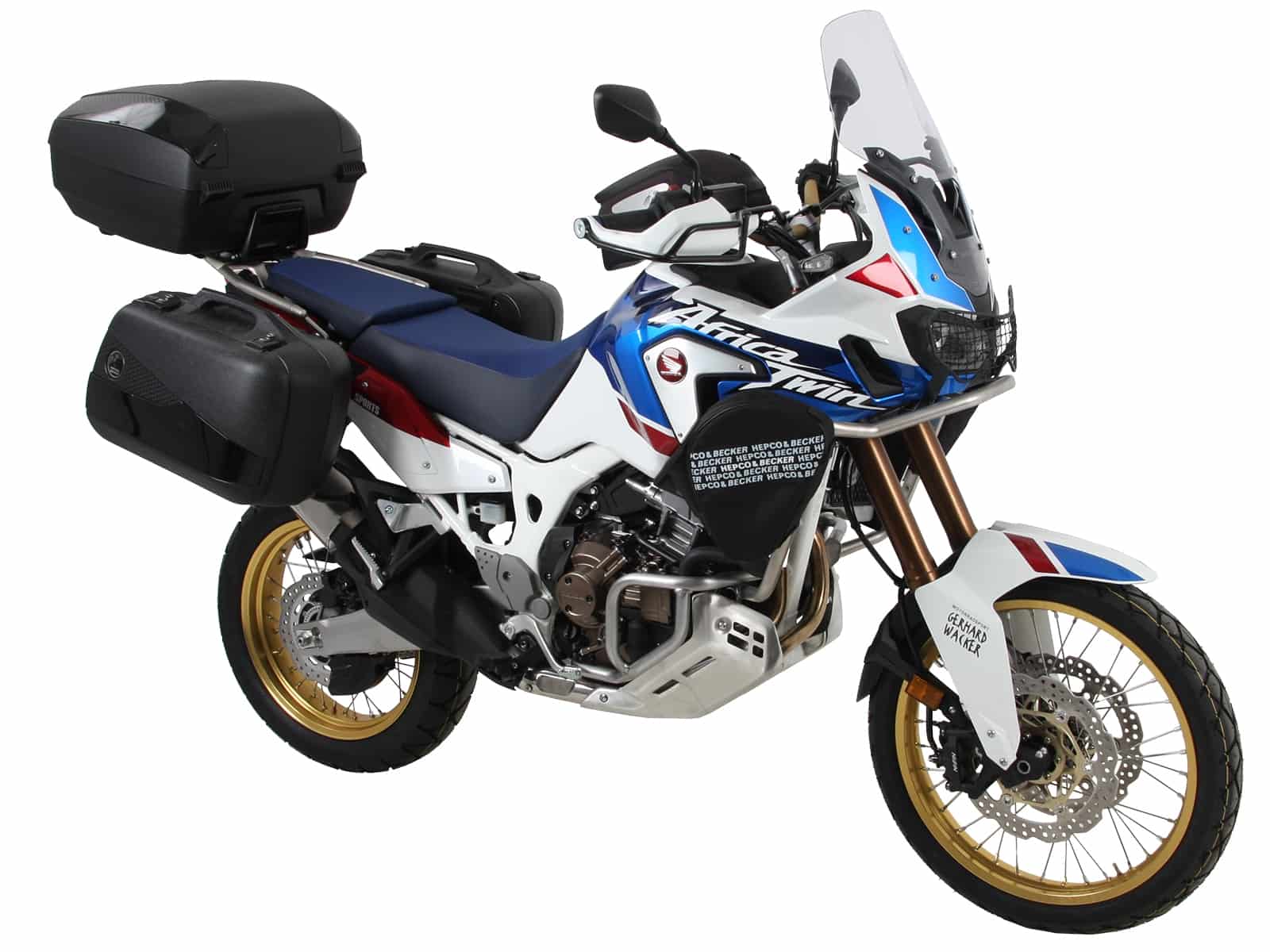Sidecarrier permanent mounted black for Honda CRF1000L Africa Twin Adventure Sports (2018-2019)
