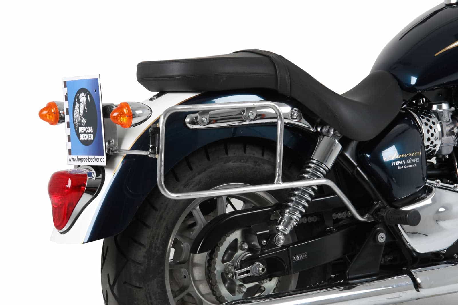 Sidecarrier permanent mounted chrome for Triumph Bonneville Amerika (2011-2017) / Speedmaster (2005-2010)