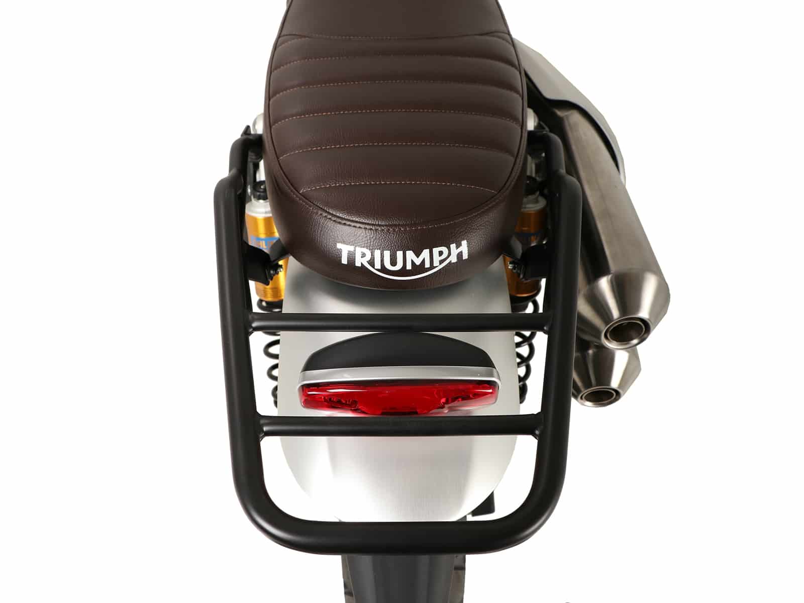 Rear rack tube type black for Triumph Scrambler 1200 XC (2019-2023)