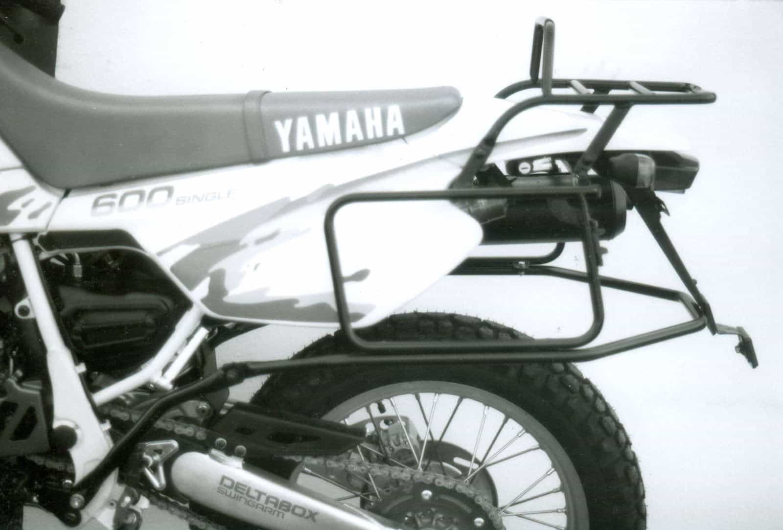 Complete carrier set (side- and topcase carrier) black for Yamaha TT 600 E/S (1993-1997)