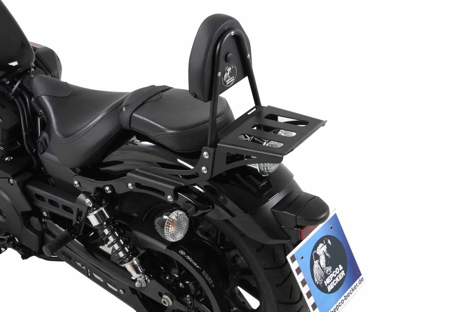 Sissybar with rearrack black for Yamaha XV 950/R (2013-2020)