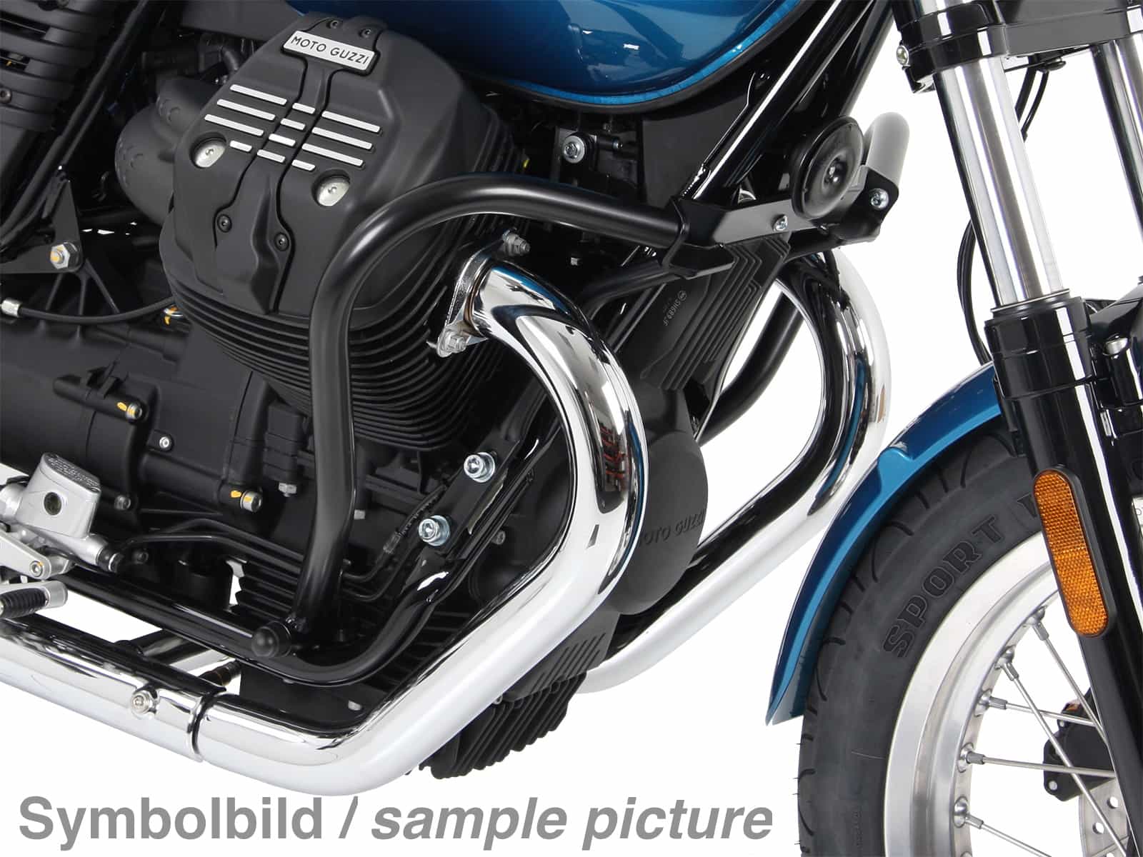 Engine protection bar chrome for Moto Guzzi V7 III (Stone
