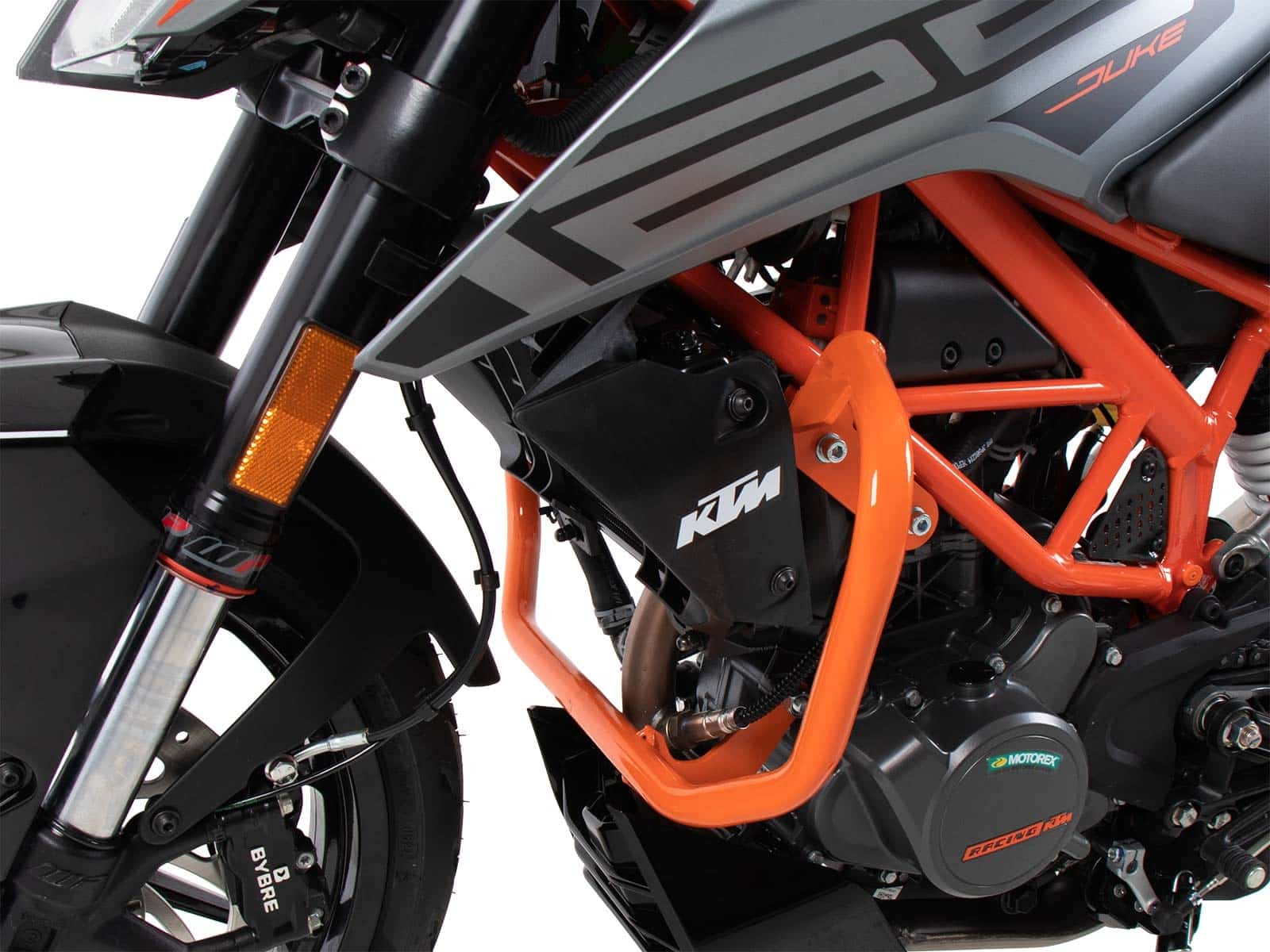Engine protection bar - orange for KTM 125 Duke (2021-2023)