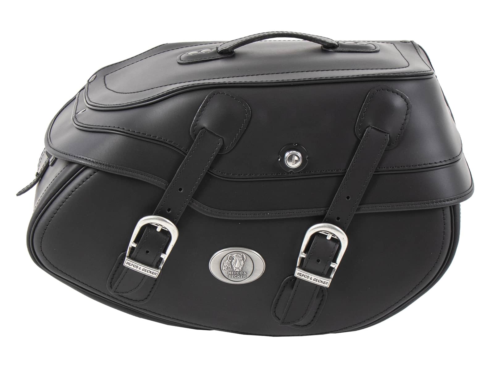 Buffalo leather bag set black for C-Bow holder