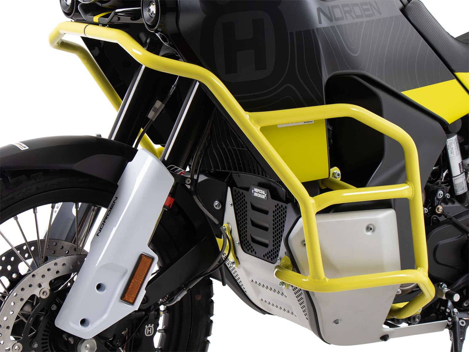 Engine protection bar "Solid" yellow for Husqvarna Norden 901 / Expedition (2022-)