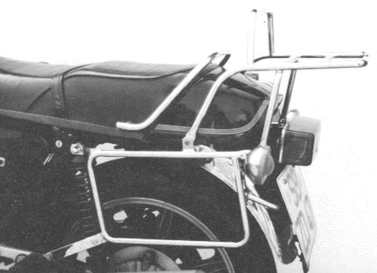 Complete carrier set (side- and topcase carrier) chrome for Yamaha XS 850 (1980-1982)