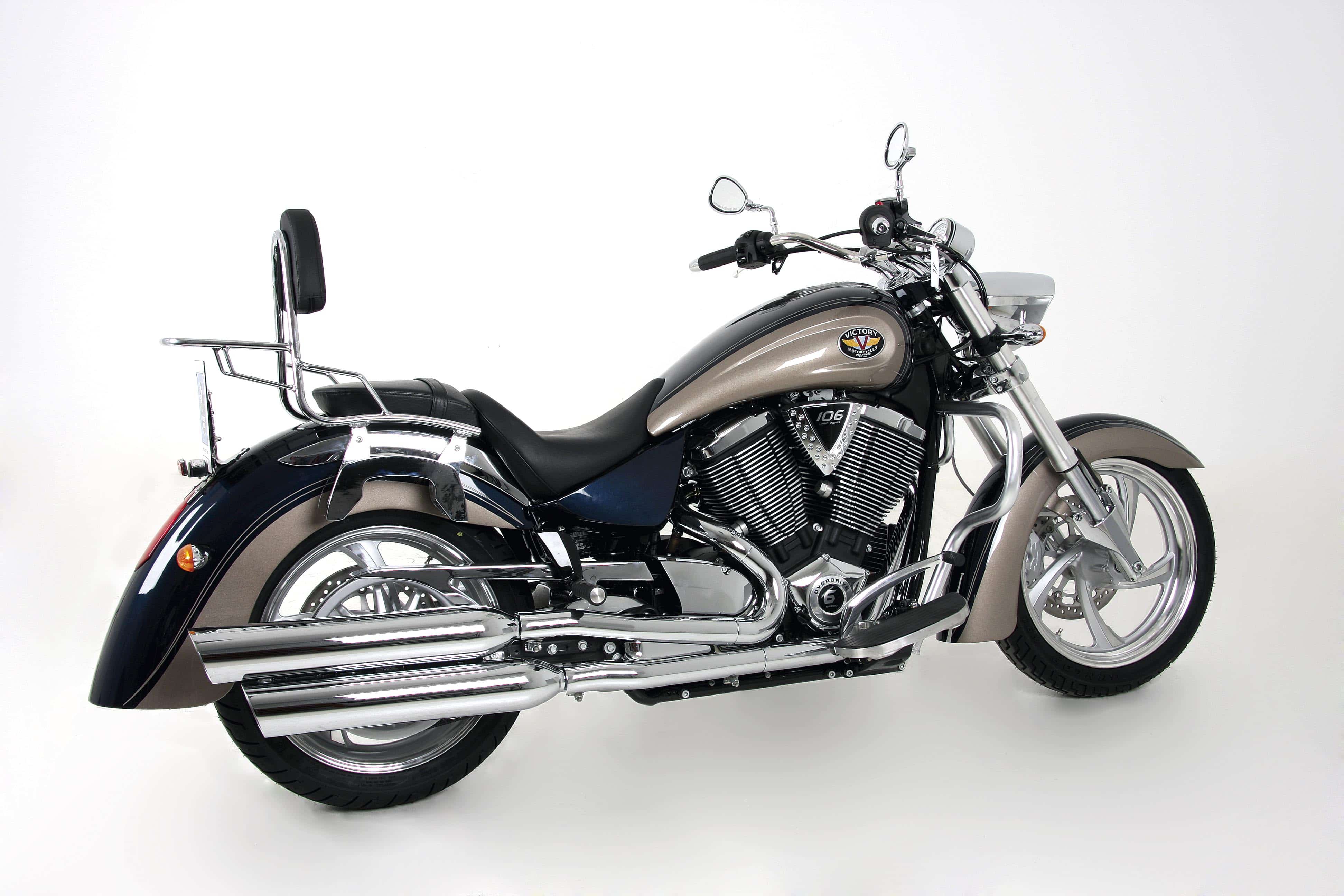 Sissybar with rearrack chrome for Victory Kingpin (2003-2016)