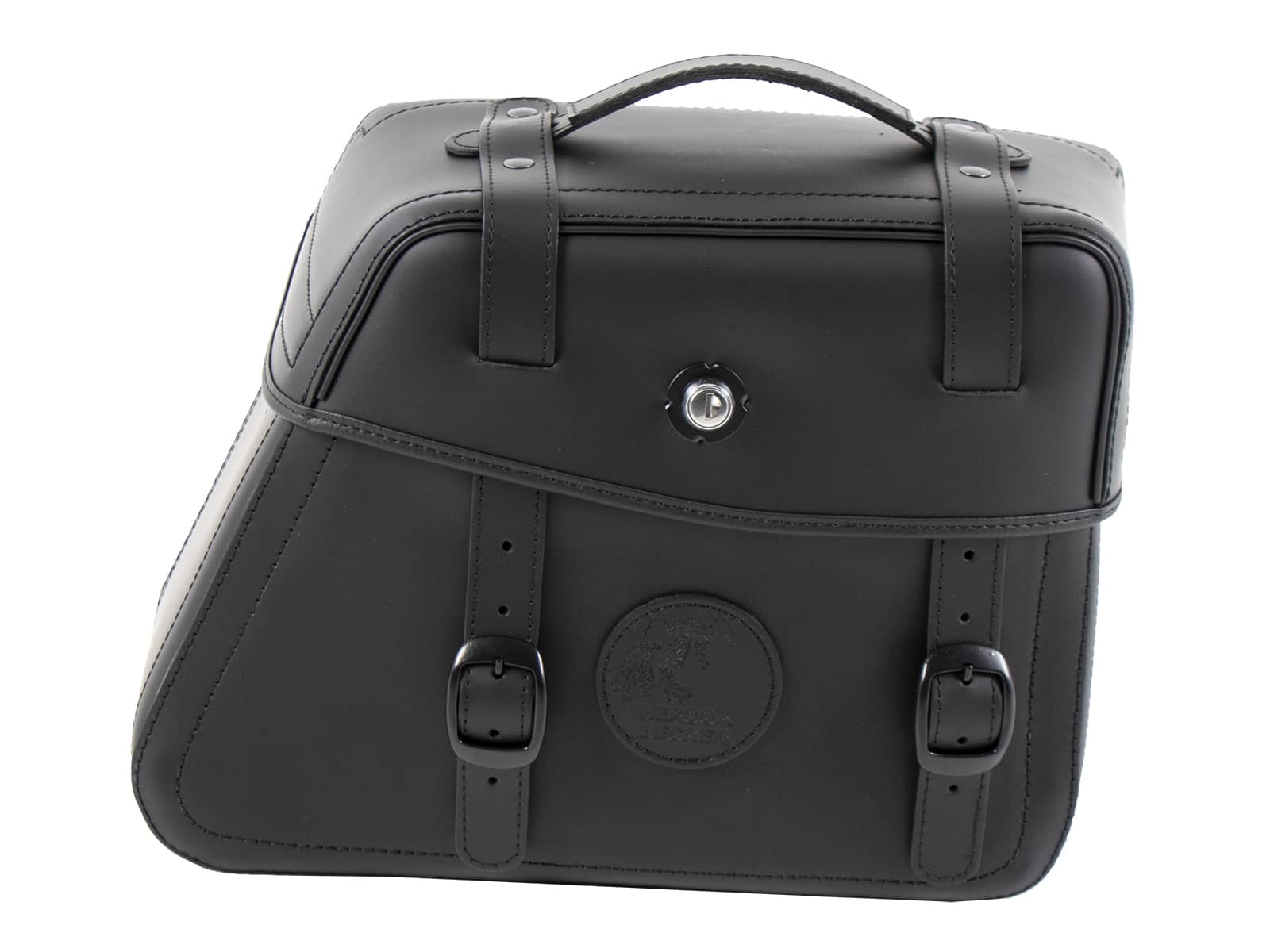 Leather single bag Rugged black right for C-Bow holder