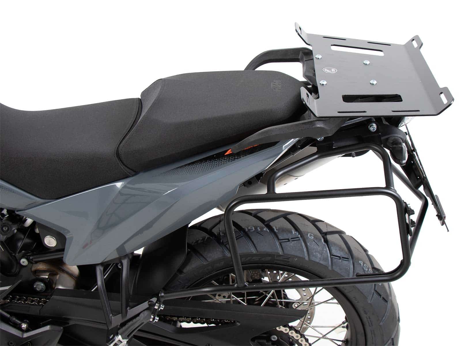 Side carrier permanent mounted black for KTM 890 Adventure / R / Rally (2021-2022)