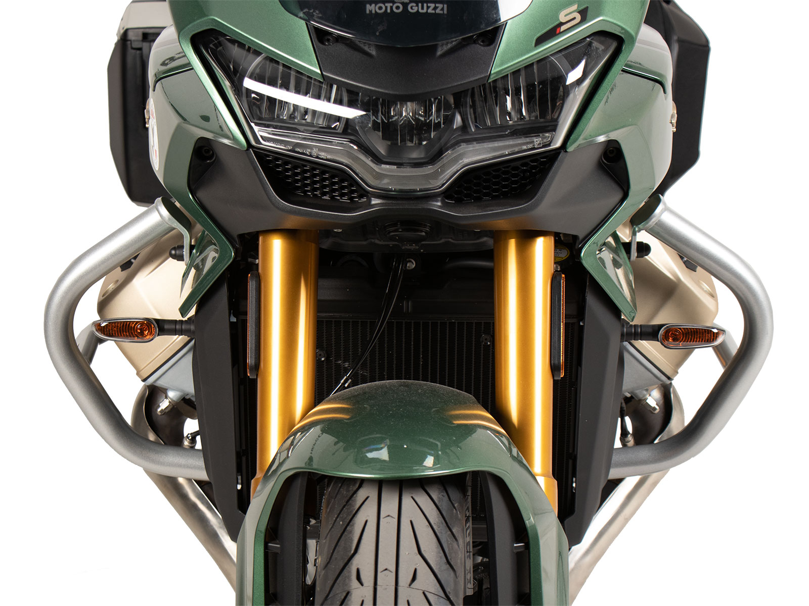 Engine protection bar silver for Moto Guzzi V100 Mandello / S (2022-) Kopie