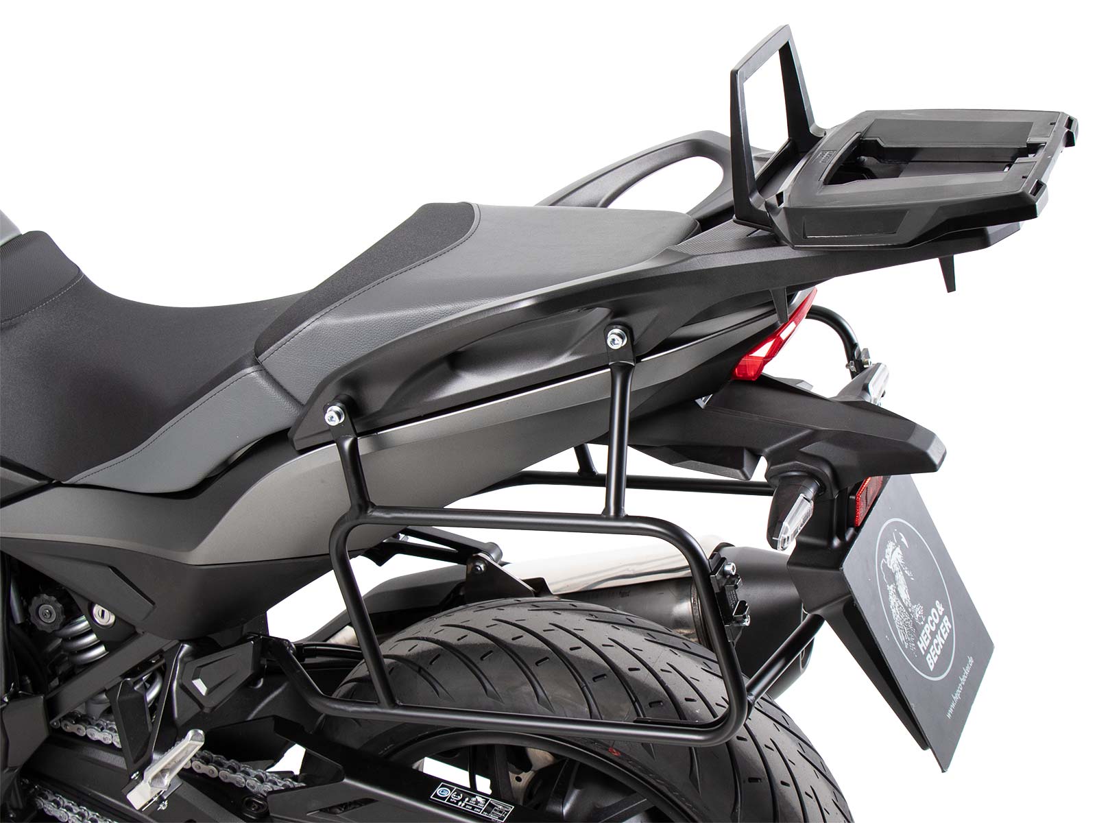 Alurack top case carrier black for combination with original rear rack for Honda NT 1100 (2022-)